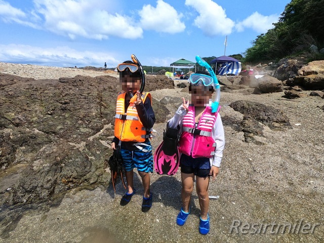 白野ビーチは日帰りシュノーケリングができる海水浴場