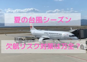 【台風シーズン】欠航へのリスク対策を万全にしておこう!国内編